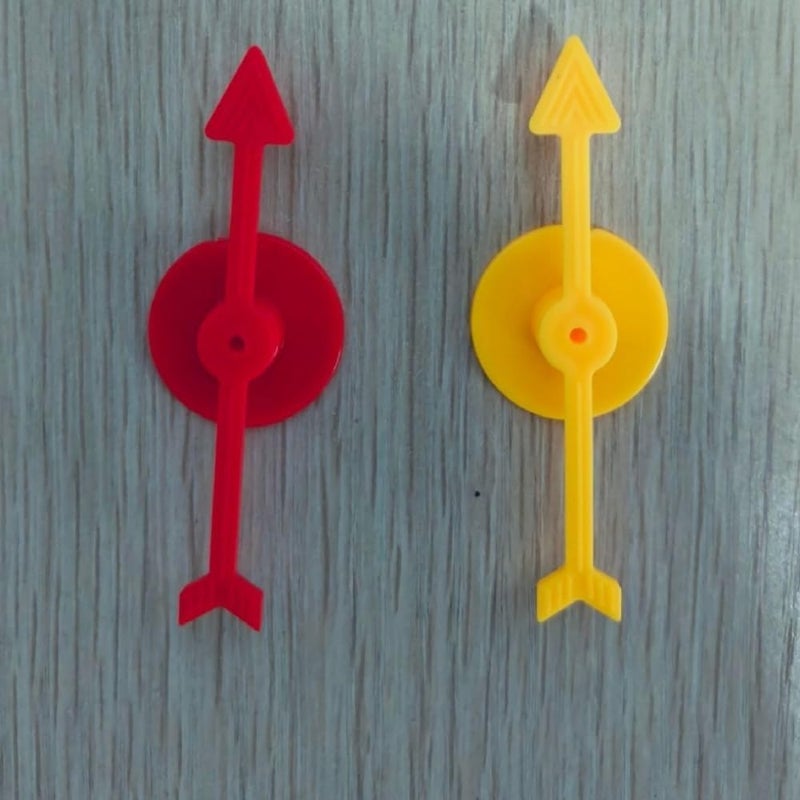 Tiosen 2Pcs Spinner Game Board Set with Arrow, Red Plastic Party Game for Home and School - Image 5